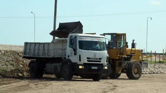 Valle Fértil: limpiaron calles para recibir a los visitantes