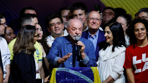 Lula tras el triunfo en el balotaje.