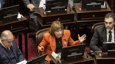 Patricia Bullrich, senadora.