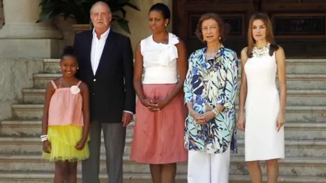 Michelle Obama compartió con los reyes su último día en España