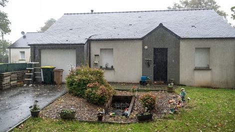 La casa del horror, en el pueblo de Saint-Molf, donde una mujer estuvo secuestrada durante cinco años.