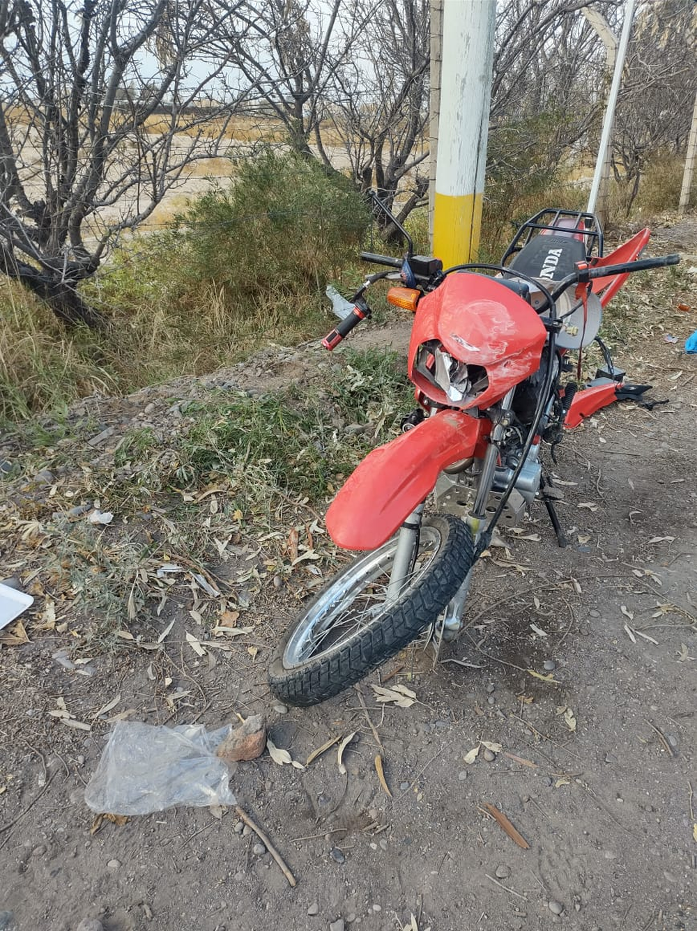 La moto en la que iba ciruclaba IvánDavid Cortez Díaz.