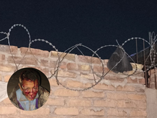 El gorro del detenido quedó enganchado en el alambre de la medianera. El intento de robo ocurrió en Chimbas. El gorro del detenido quedó enganchado en el alambre de la medianera. El intento de robo ocurrió en Chimbas.