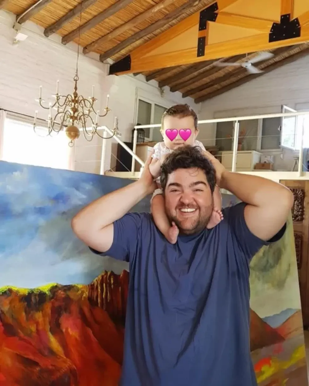 El tierno posteo de Barassi con una foto del pasado con su hija