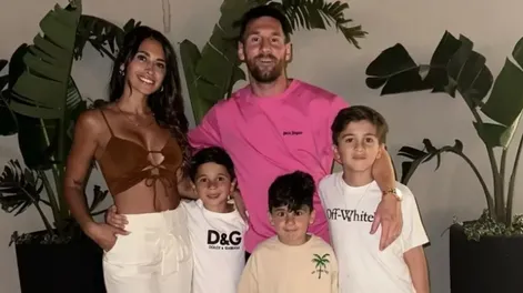 El tierno festejo de Año Nuevo de Lionel Messi y el posteo junto a su familia: “Mi vida entera”