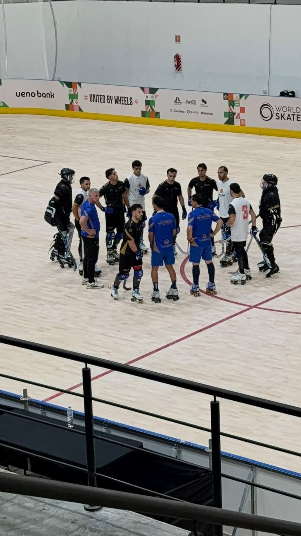 Prueba. Argentina ya pisó el COP y tiene todo listo para el debut ante Francia de este lunes.