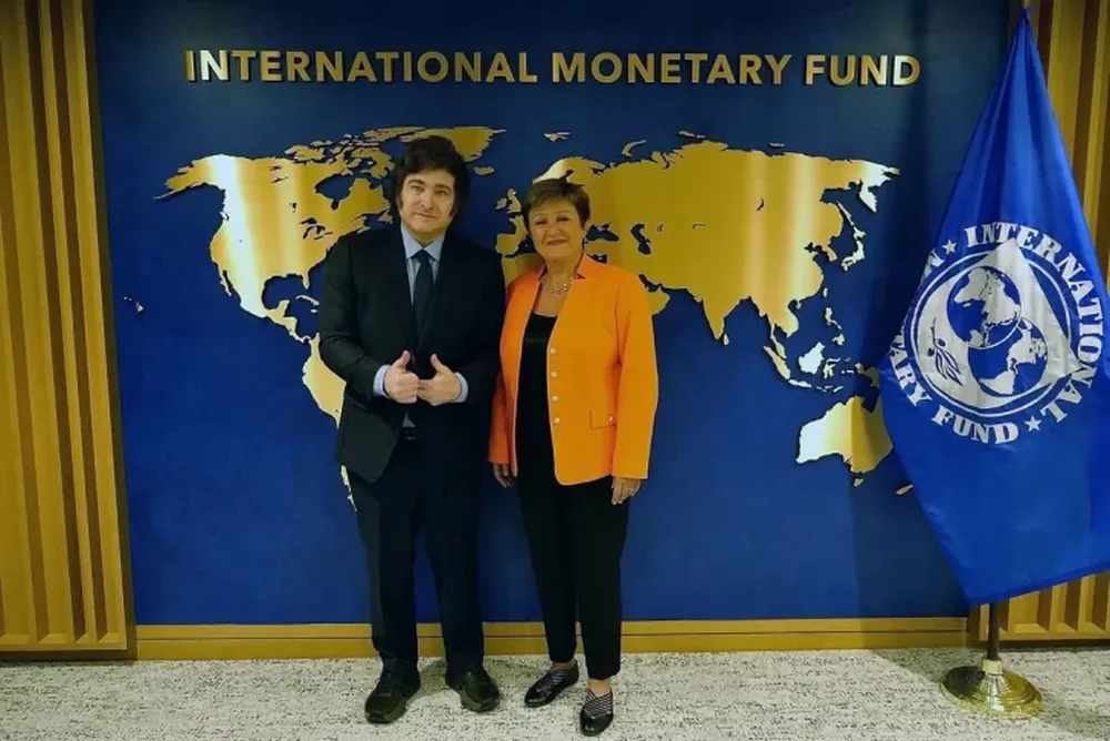 Milei y Georgieva, rumbo a un nuevo acuerdo.