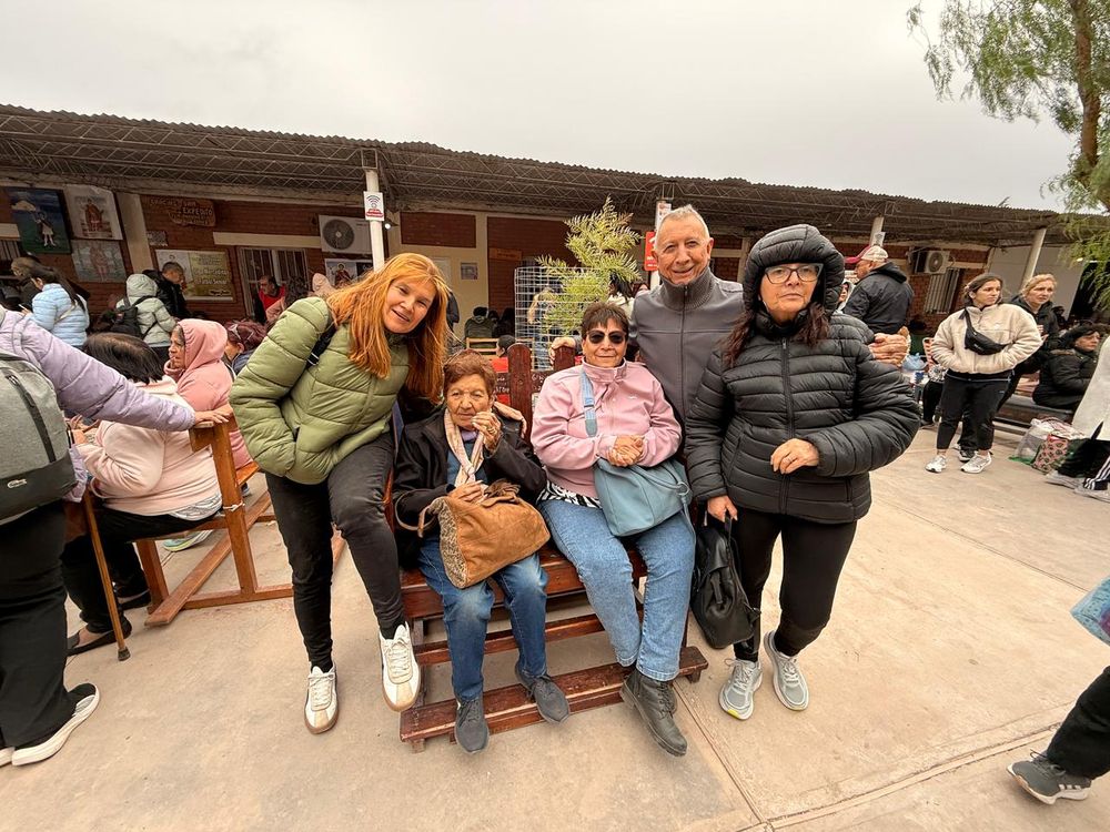 Elba de Rueda, de 83 años, llegó desde Córdoba con su familia para participar de las Fiestas Patronales de San Expedito en Bermejo.