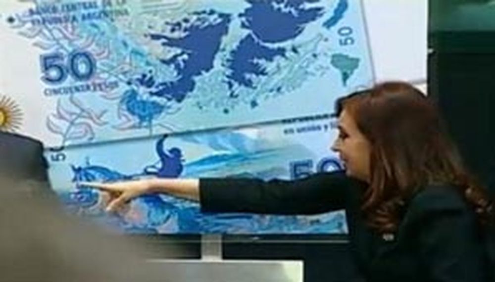 CFK presentó nuevo billete de $50 con imagen de las Islas Malvinas