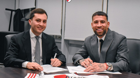 Nicolás Otamendi, el primer refuerzo de River.