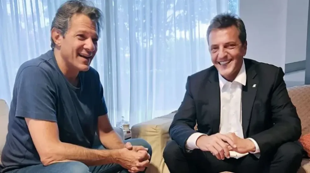 Sergio Massa viajó a Brasil y se reunió con los hombres fuertes del equipo económico de Lula