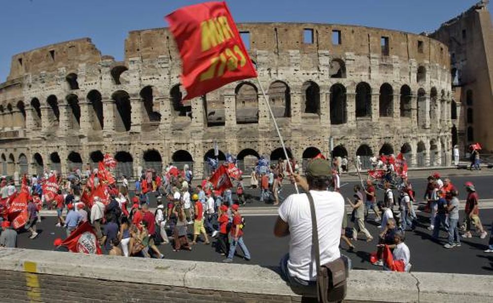 Italia, paralizada