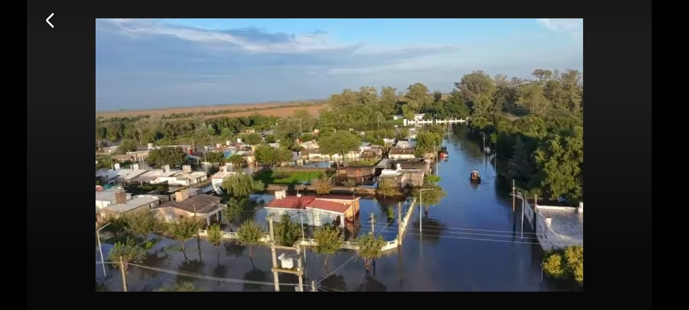 Violento temporal en una localidad de C&oacute;rdoba: 250 mil&iacute;metros de lluvia, inundaciones y un geri&aacute;trico evacuado