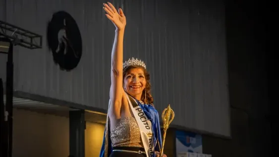 Nancy Lina Ceja, de 61 años, es la Reina de Personas Mayores de Pocito.