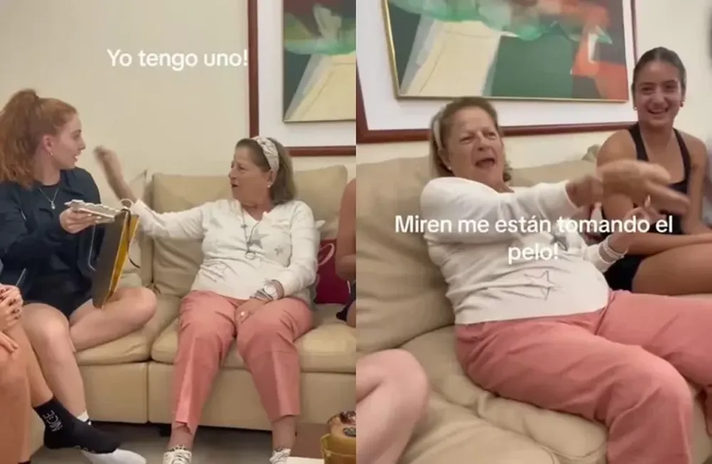 Unos nietos le realizaron una broma navideña a su abuela y se volvió viral