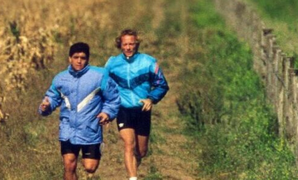 Maradona en modo “Rocky”: furor por su entrenamiento para el Mundial del ’94