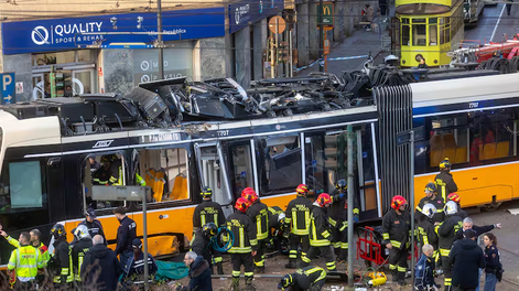 El accidente del tranvía provocó dos muertos.