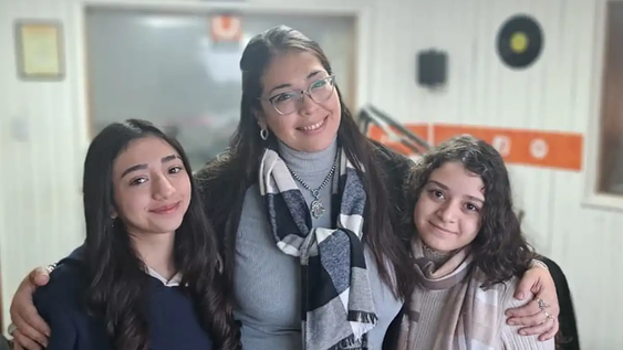 Justina Barraza, Agustina Gómez, Angeline Meyer y Romina Ledesma, alumnas de quinto año del Colegio San Francisco.