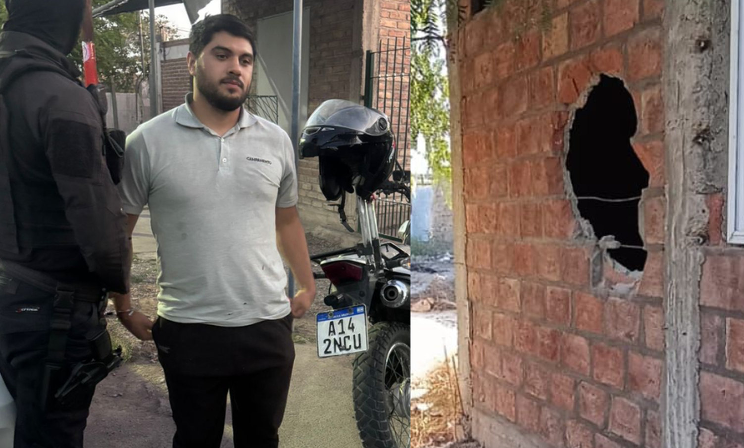 El detenido en Chimbas, quedó apuntado por daños simples.&nbsp;