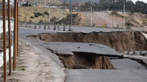 Colapsó una ruta Comodoro Rivadavia y piden declarar la emergencia vial