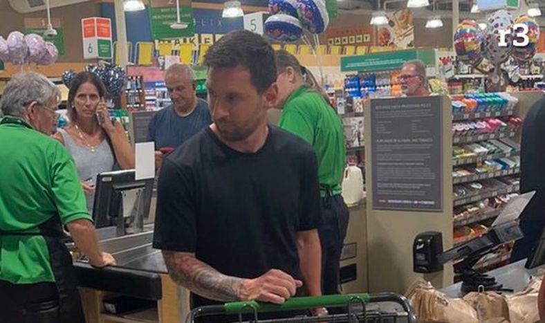 Las fotos de Messi en un supermercado en Miami que generaron una revolución