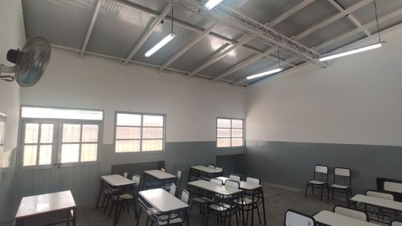 prevencion en las escuelas: avanzan con obras de impermeabilizacion y desagües en el marco del copre