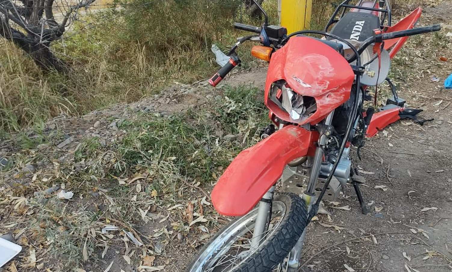 La moto en la que iba ciruclaba IvánDavid Cortez Díaz.