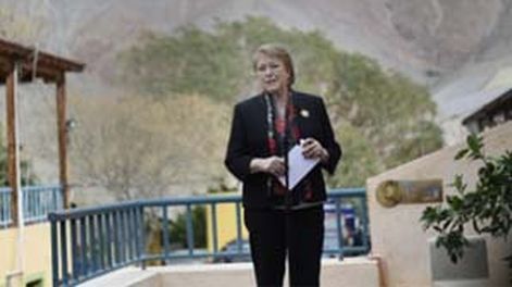 En Coquimbo, Bachelet respaldó la obra del Túnel