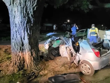 Así quedó el vehículo siniestrado. Así quedó el vehículo siniestrado.