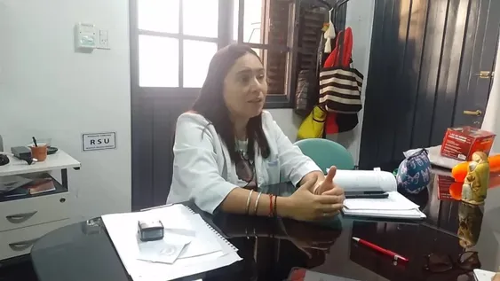 Claudia Gelvez, directora del hospital Albarracín.