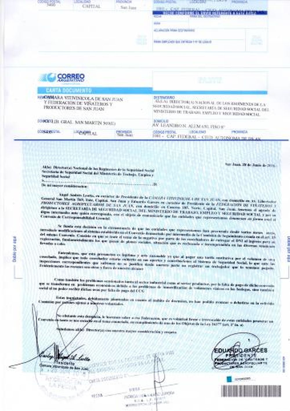 Viñateros denunciaron en Trabajo el convenio de blanqueo a cosechadores