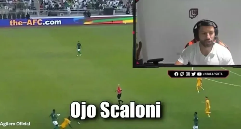 El día que el Kun avisó como jugarle a Arabia: “Scaloni, te estoy dando los detalles”