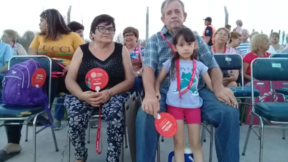 La familia de Chimbas que sigue al Carrusel desde hace años