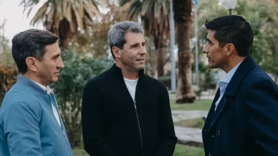 Uñac, con los intendentes ganadores de su espacio