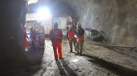 Bajo tierra. Carbonatos Profundos será una mina subterránea, como una de las etapas de Gualcamayo (foto). Aspiran a unos 30 años de vida útil.