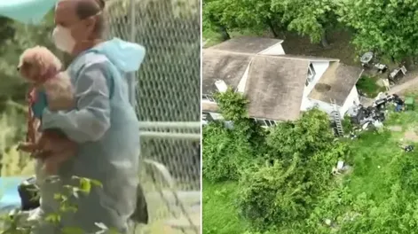 Dramático rescate de un nene de 9 años que vivía con 30 perros muertos en su casa