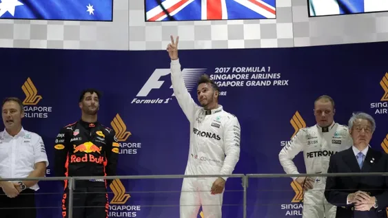 Hamilton se impuso en el Gran Premio de Singapur