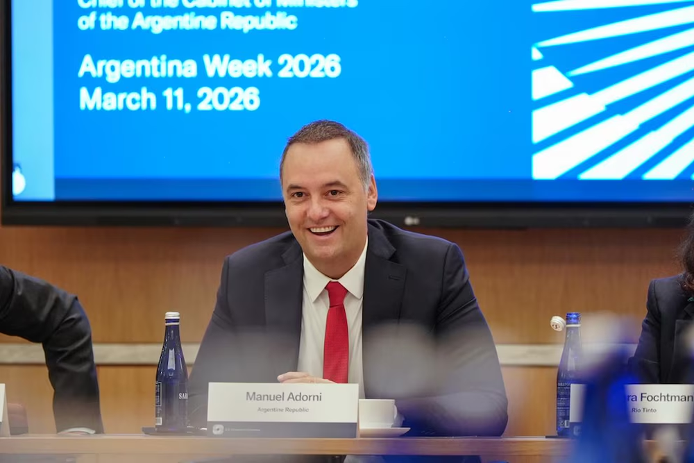 Manuel Adorni, jefe de Gabinete.