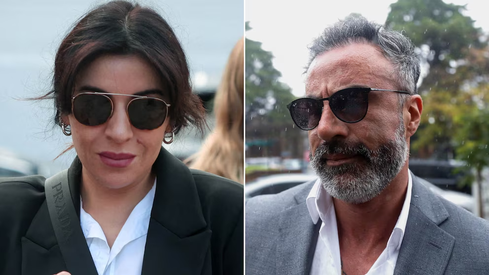 Gianinna Maradona y Leopoldo Luque.