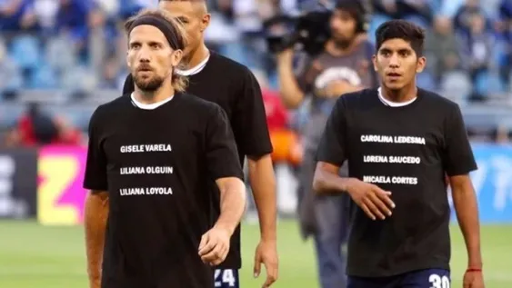 Gimnasia homenajeó a las víctimas de femicidios de 2019