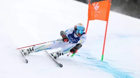 El hijo de Valeria Mazza, Tiziano Gravier, debutó en Milano-Cortina 2026: fue 28° en el Súper-G y logró la mejor marca argentina histórica