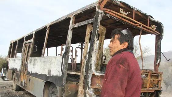 ¿Queman la casa rodante de unos turistas?