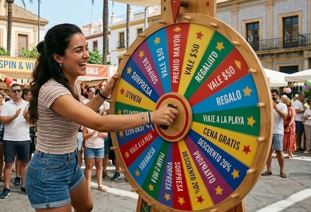 Ruleta de premios. Imagen ilustrativa.