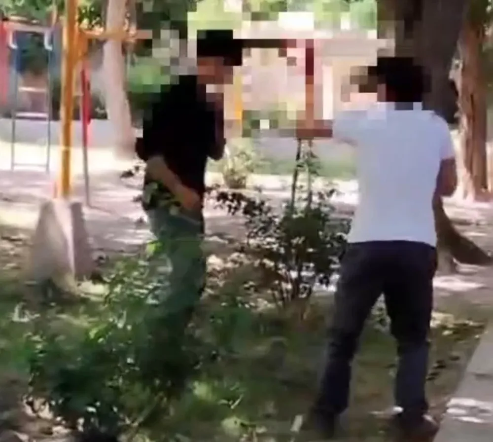 La pelea entre los dos alumnos - Captura de video