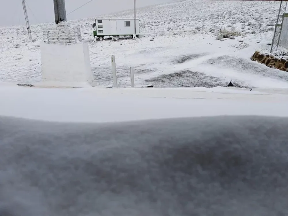 [FOTOS] En pleno noviembre nevó en San Juan