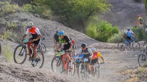 Arranque.  El mountain bike de San Juan cerró el 2025 en Albardón y este sábado abrirá la temporada 2026 con con Circuito Aniversario.