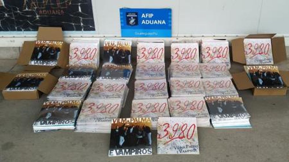La Aduana incautó 483 vinilos valuados en $5 millones
