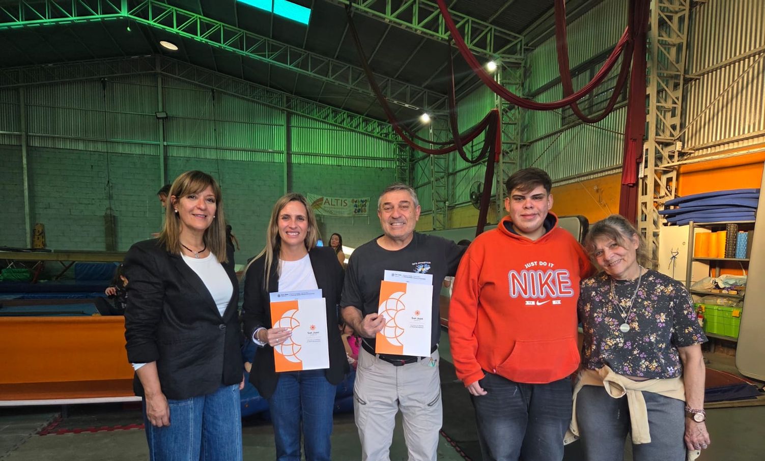 Altis Gym es una de las empresas sanjuaninas que incorporó a personas con discapacidad en el marco del programa de inclusión laboral del Ministerio de Familia.