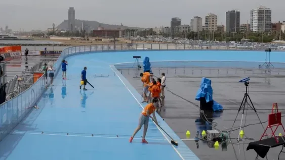 Por la intensa lluvia, reprogramaron todas las actividades del patín carrera