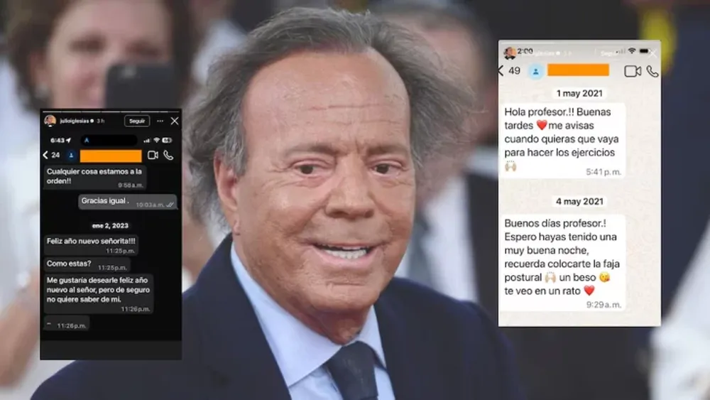 Julio Iglesias difunde mensajes de WhatsApp para desmentir las acusaciones de agresión sexual